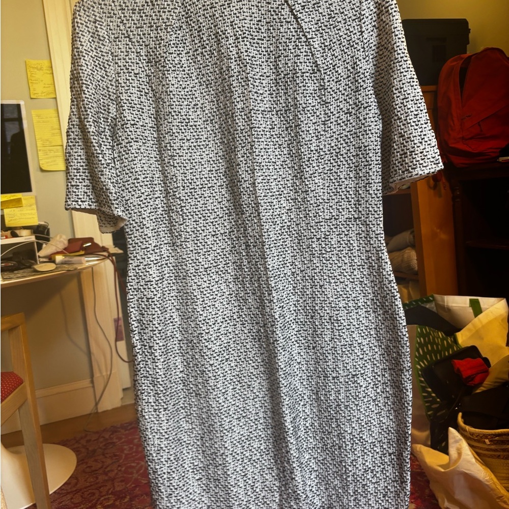 St. John Black and White Tweed Dress Suit - Picture 3 of 6
